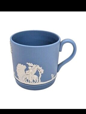 Wedgwood Jasper Tiny Tea Cup Blue England Roman